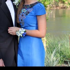 Embellished Tibi backless dress